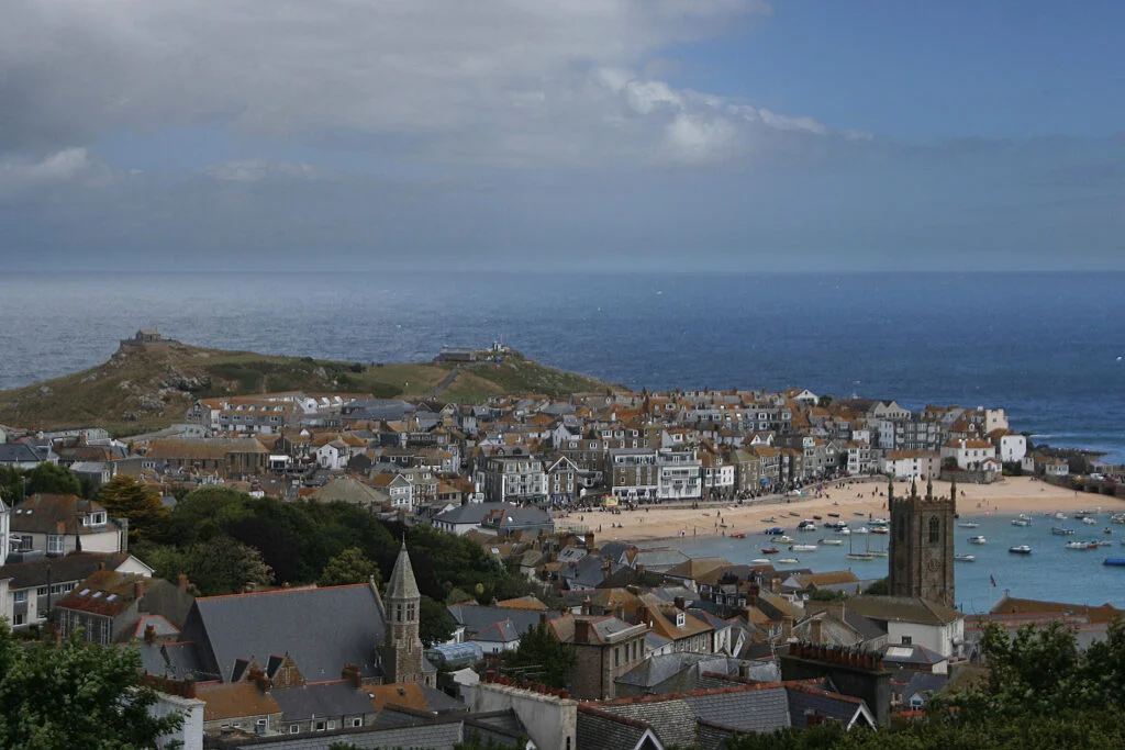 St Ives, Cornwall. A small town near St Ives Bay in England