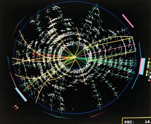 Monochrome image of a circular object resembling Quarks.